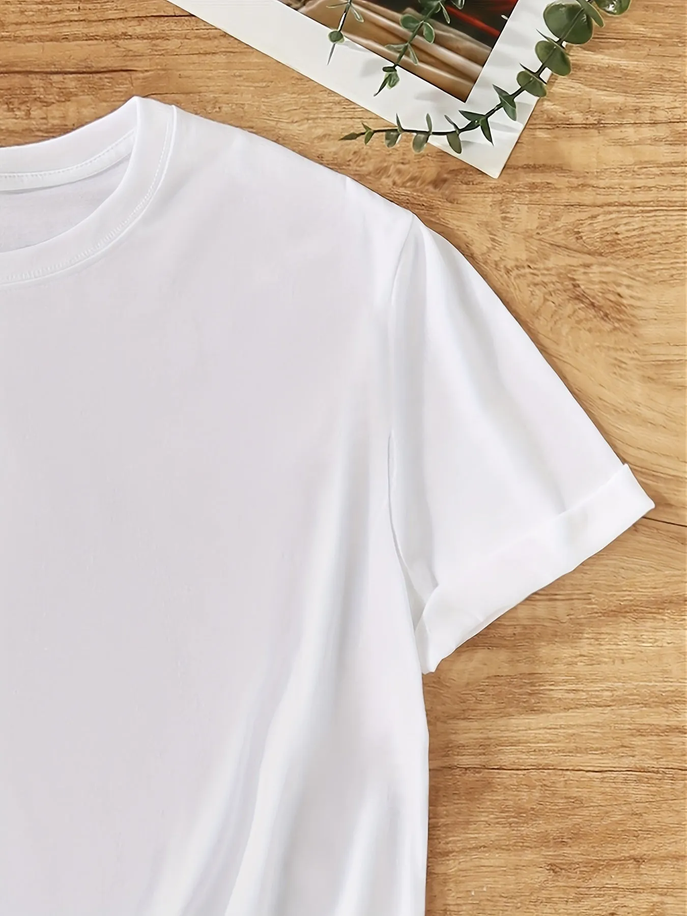 2024 Summer/Spring Women's Casual Top Print T-shirt with Short Sleeves & Crew Neck