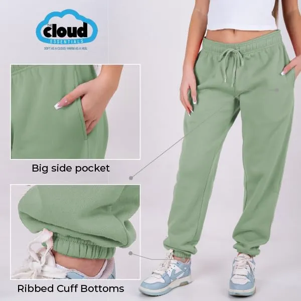 3 Pack Womens Sweatpants Comfortable Fleece Ladies Joggers