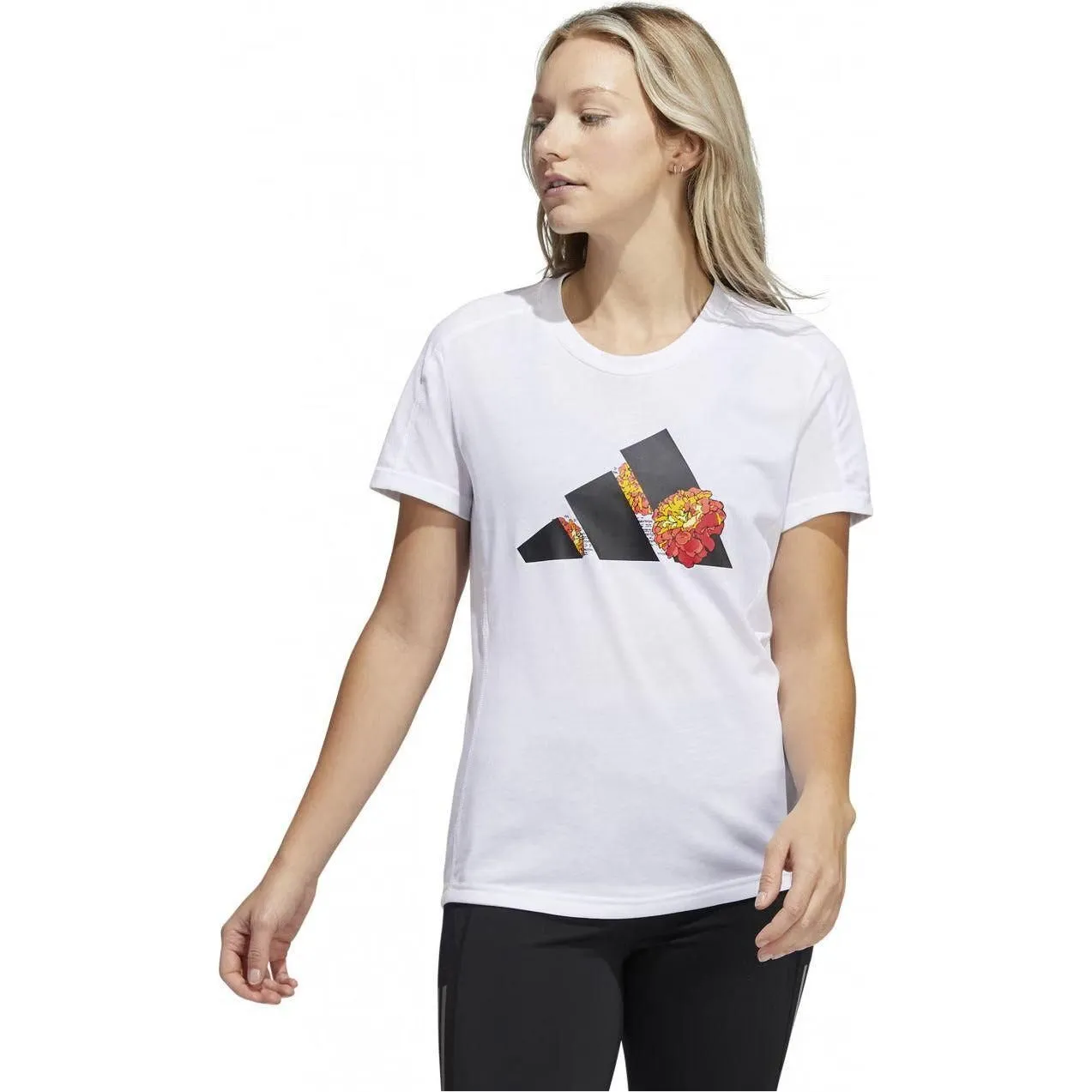 Adidas Women's Areoready Marigold T-Shirt - White