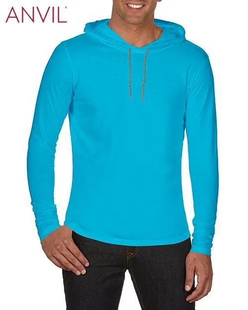 Adult Lightweight Long Sleeve Hooded Tee
