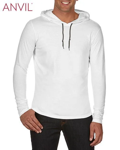 Adult Lightweight Long Sleeve Hooded Tee