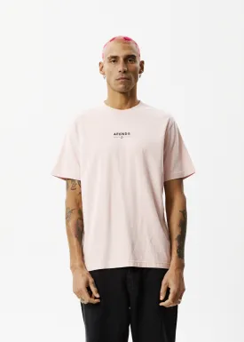AFENDS Mens Calico - Retro Logo T-Shirt - Lotus