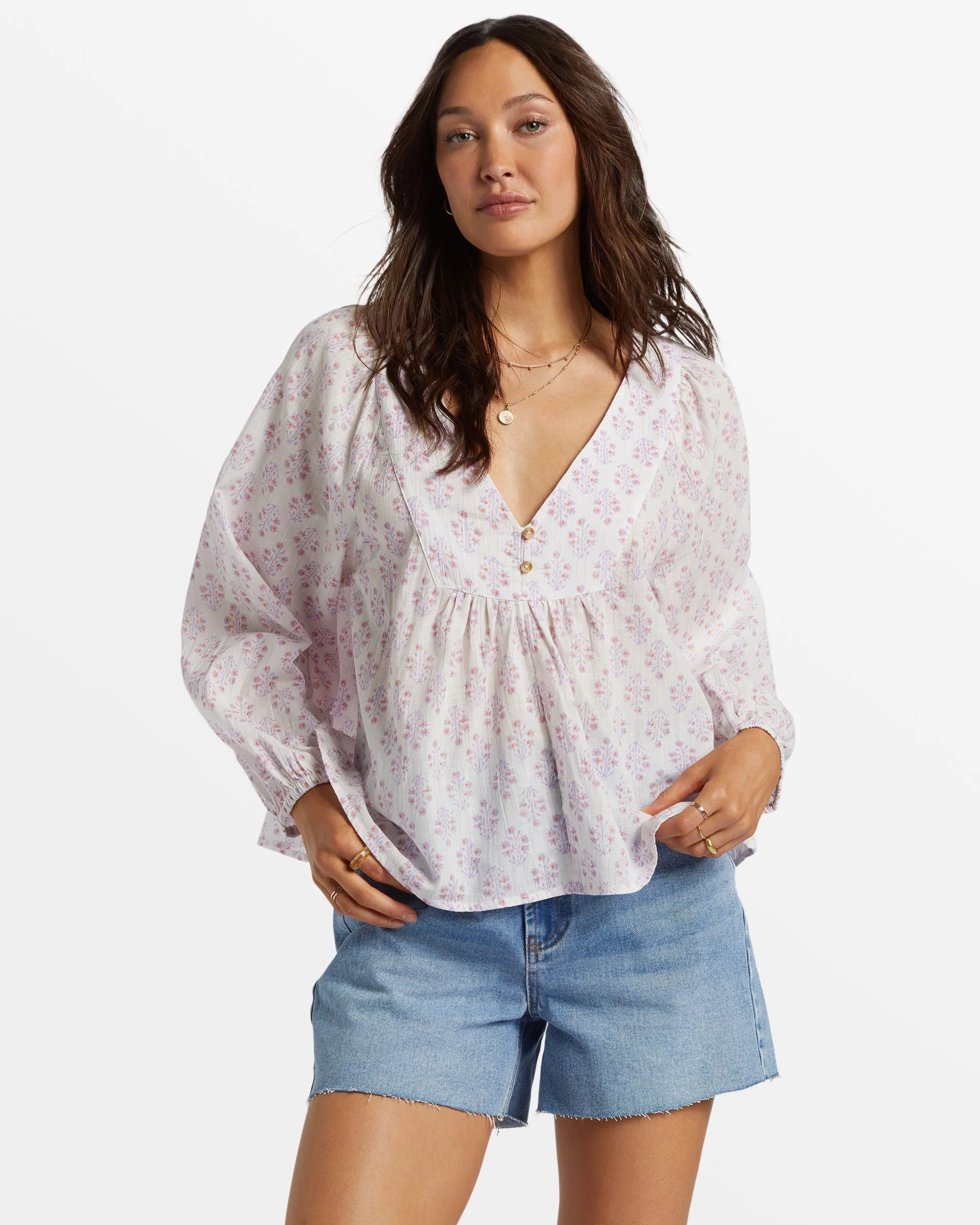 Ambers Relaxed Long Sleeve Shirt - Tulip