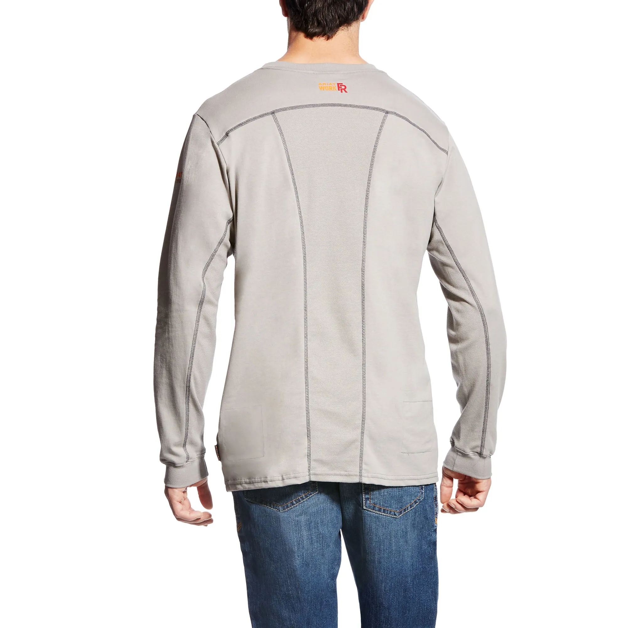 Ariat FR Men's Silver Fox AC Vented Crew T-Shirt 10019015