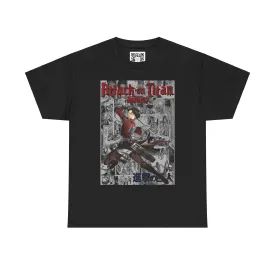 Attack on Titan Levi Anime Unisex Tee, Japanese Manga Graphic Cotton T-Shirt