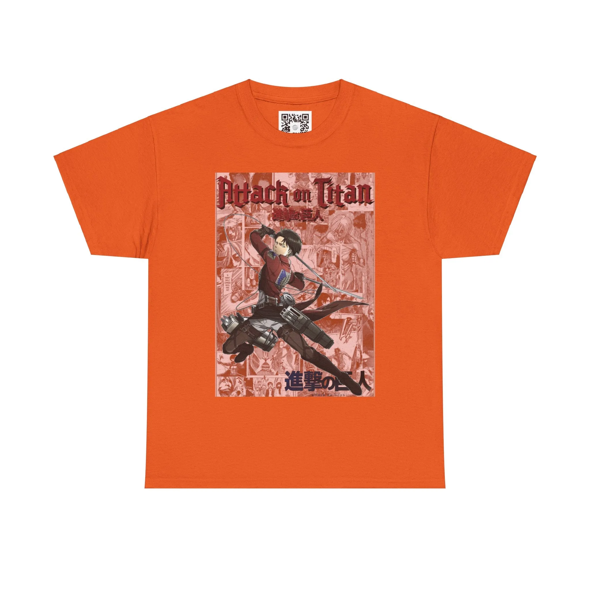 Attack on Titan Levi Anime Unisex Tee, Japanese Manga Graphic Cotton T-Shirt