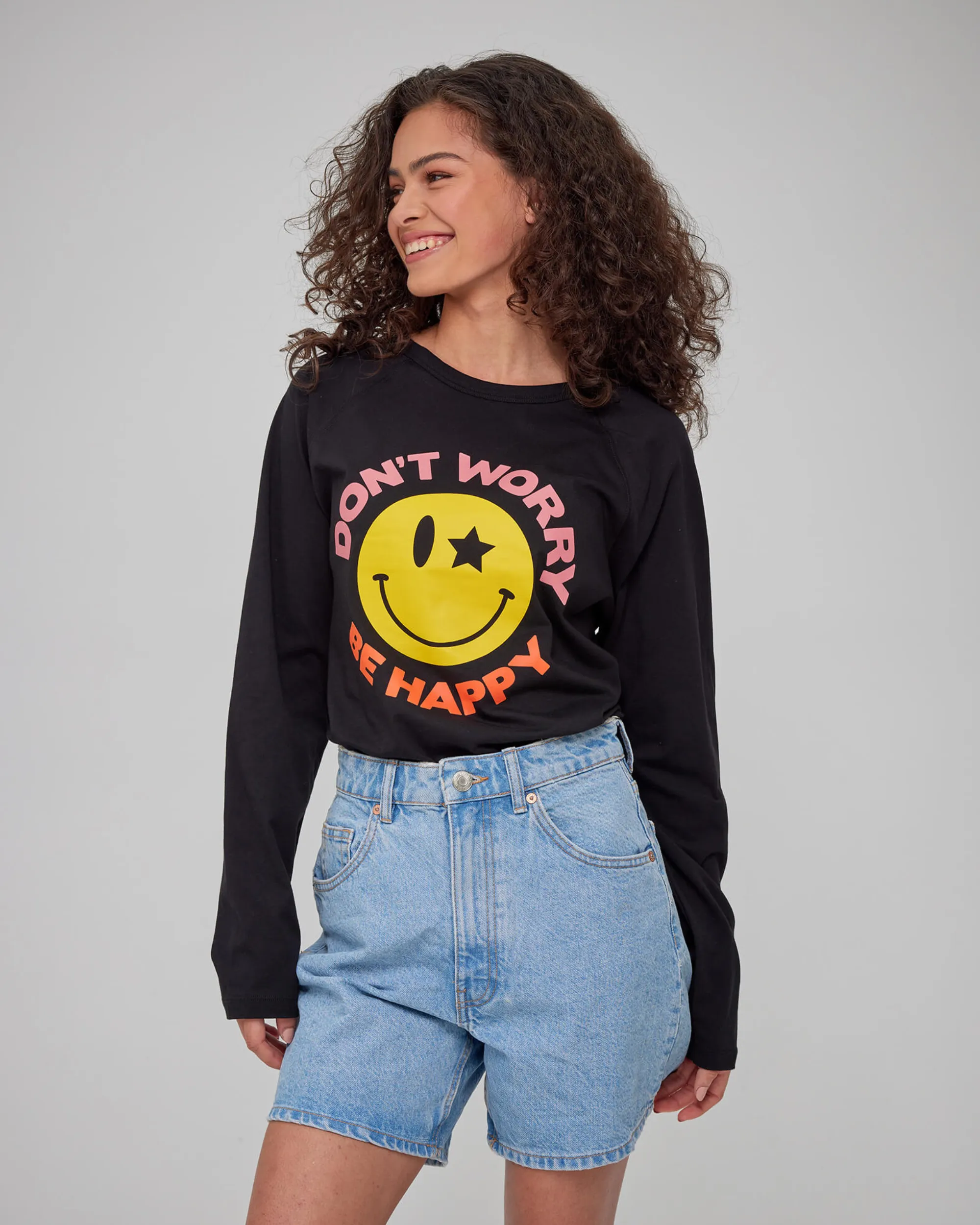 Be Happy Long Sleeve Tee