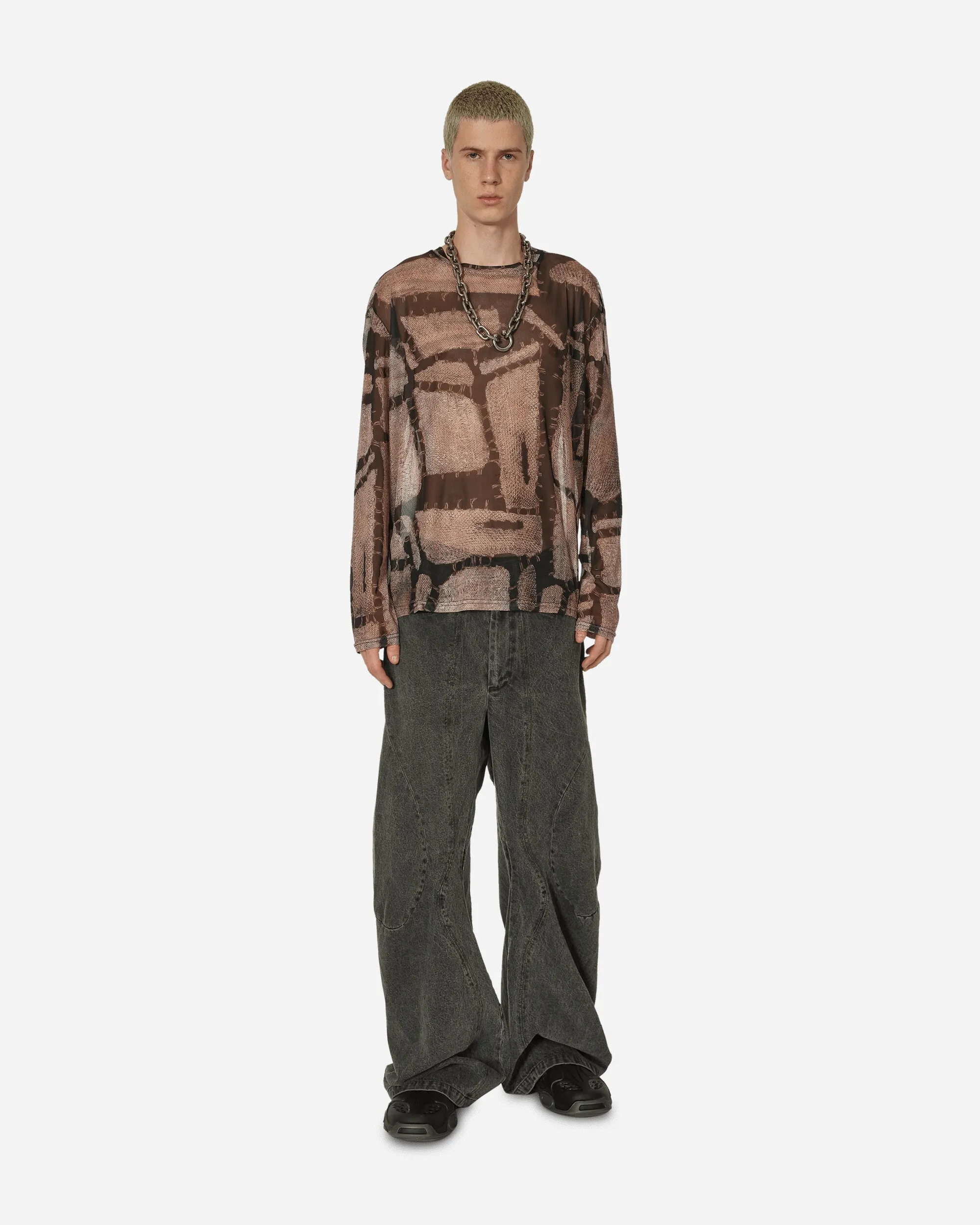 Ben Mesh Longsleeve T-Shirt Rust
