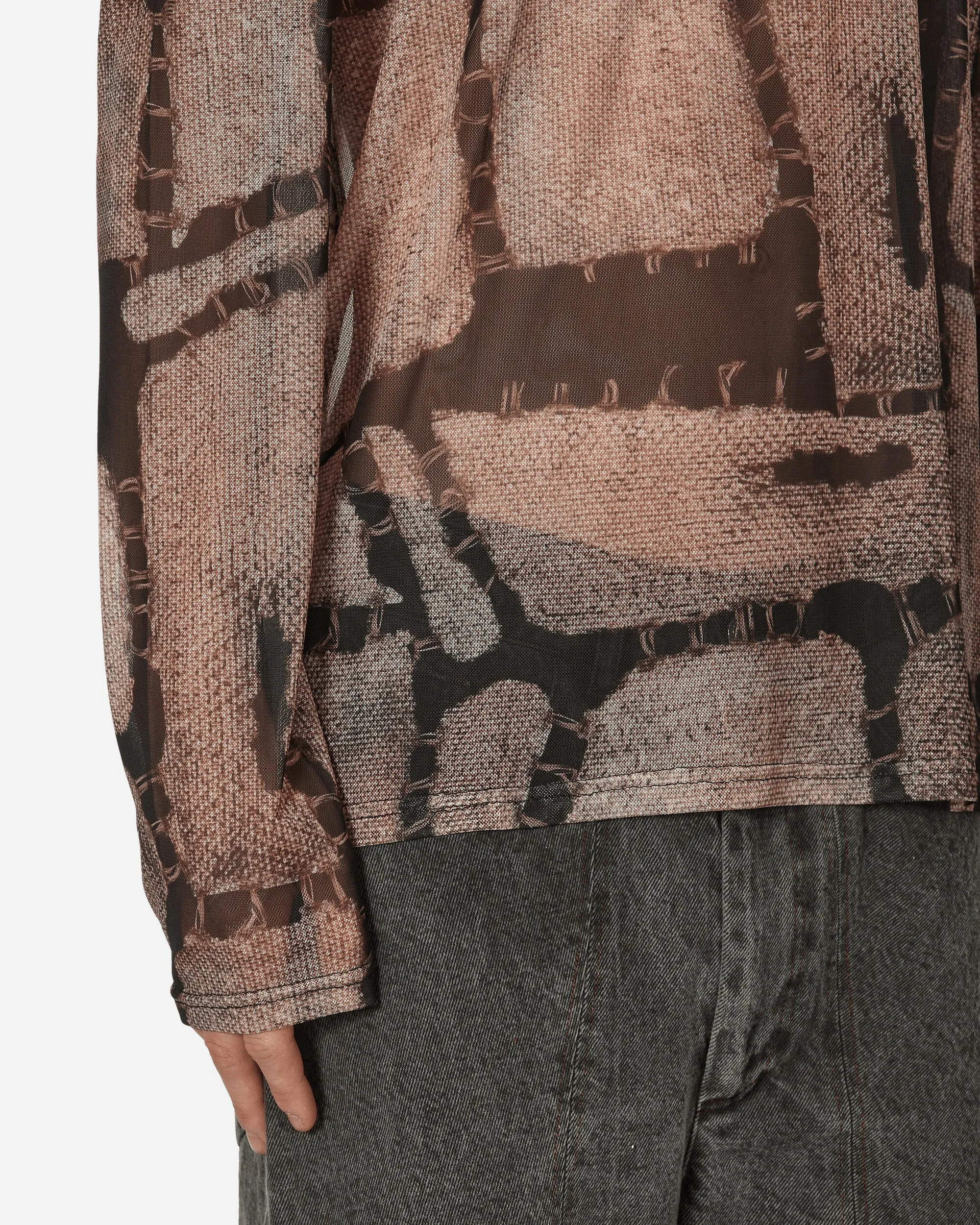 Ben Mesh Longsleeve T-Shirt Rust