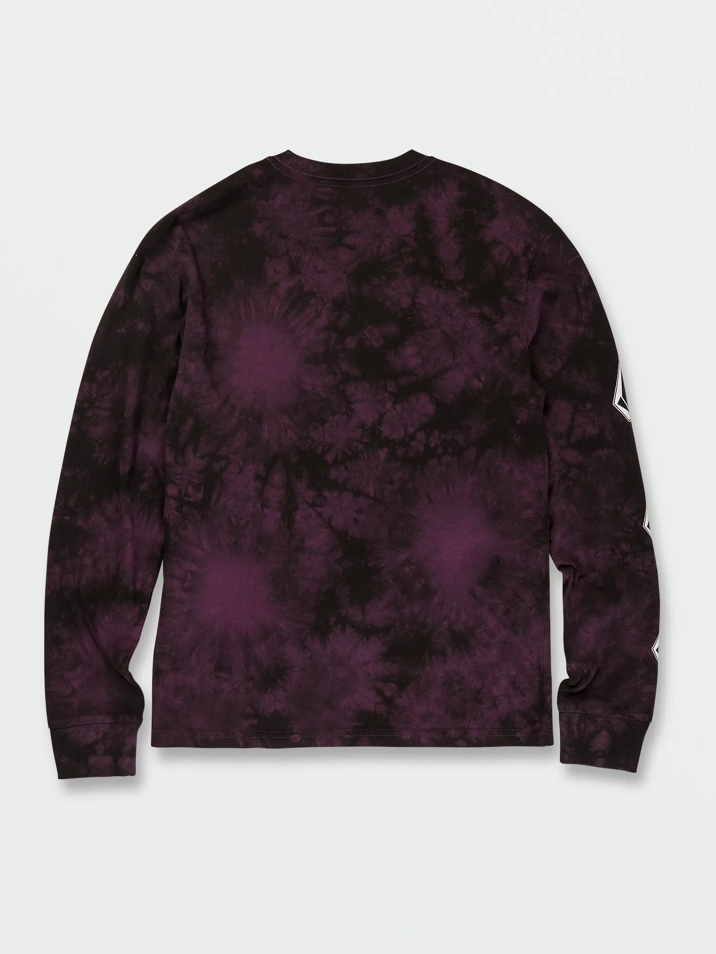 Big Boys Iconic Stone Dye Long Sleeve Tee - Mulberry