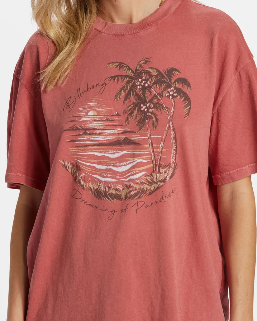 Billabong Dreaming Of Paradise T-Shirt - RED CLAY