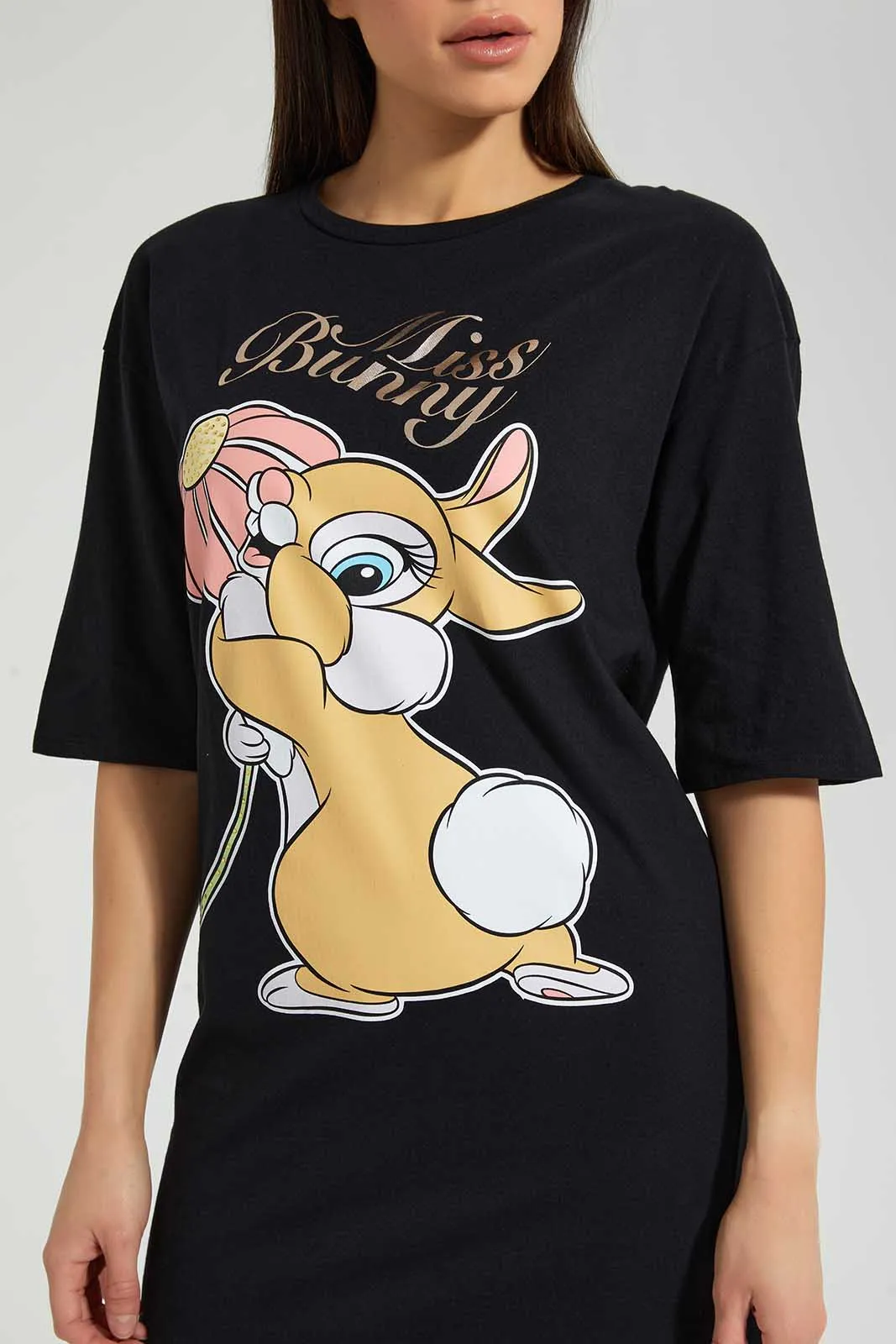 Black Thumper Long T-Shirt