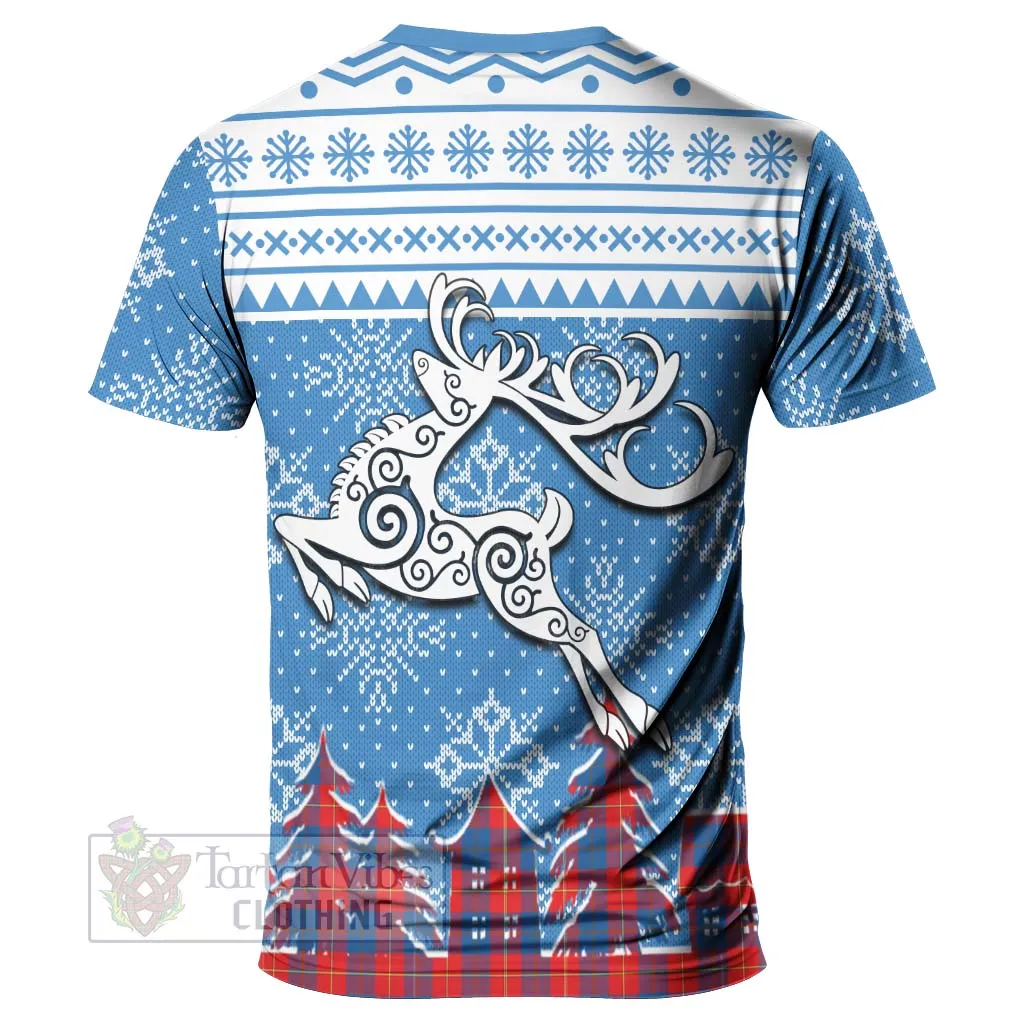 Blane Clan Christmas T-Shirt Celtic Reindeer Style