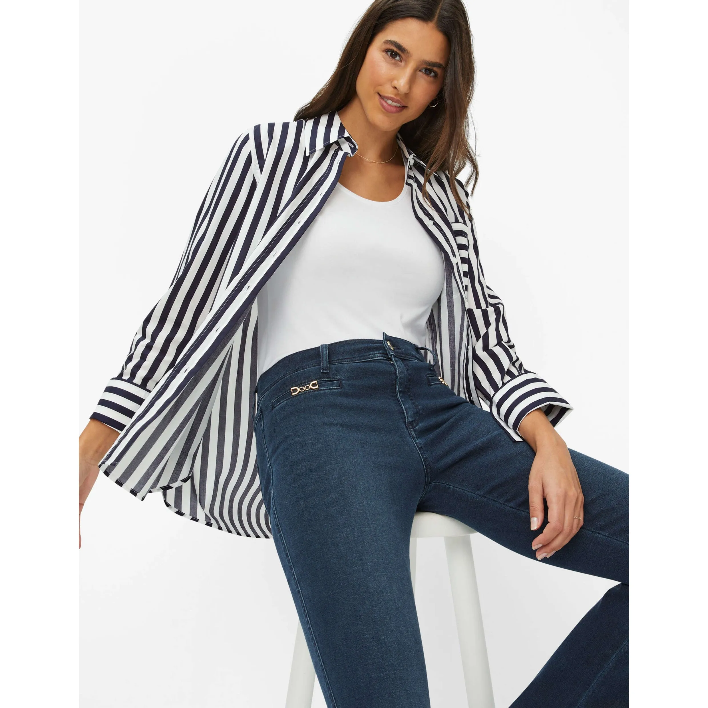 Brax Viki Shirt in Navy 45-5948/22