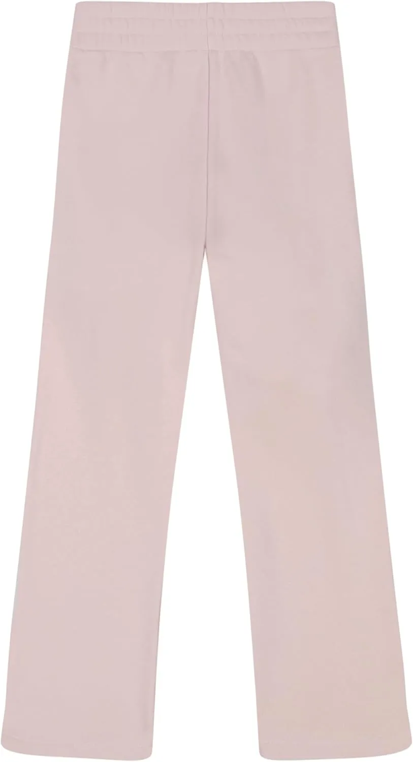 Calvin Klein Girls' Soft Fleece Logo Sweatpants, Comfortable Fit and Elastic Waistband