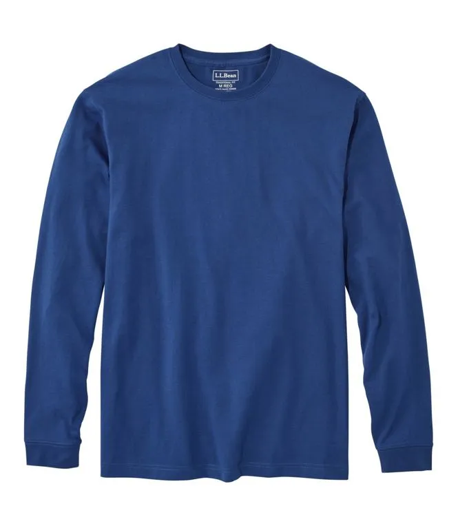 Carefree Unshrinkable T Shirt Without Pocket Long Sleeve Men's Regular