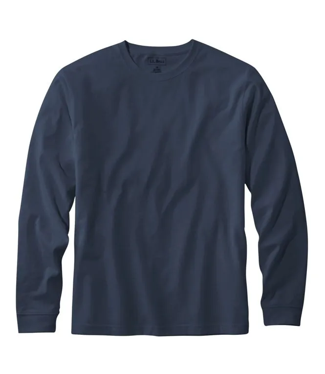 Carefree Unshrinkable T Shirt Without Pocket Long Sleeve Men's Regular