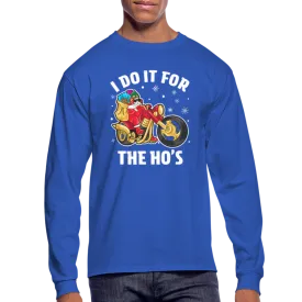 Christmas Biker Santa Riding Motorcycle Men's Long Sleeve T-Shirt