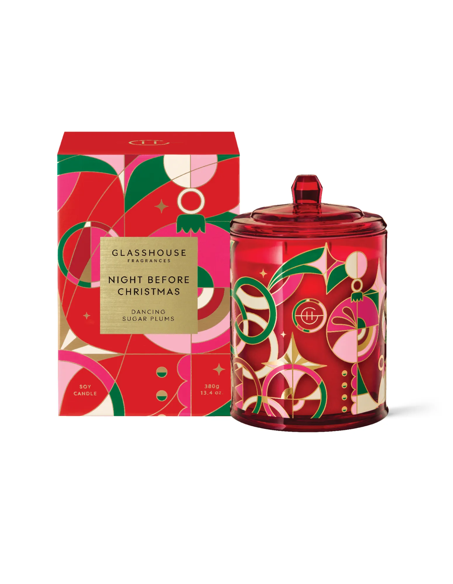 Christmas Candle 380g - Night Before Christmas - Glasshouse Fragrances