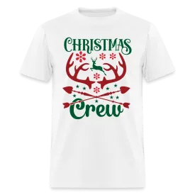 Christmas Crew T-Shirt (with Reindeer Antlers & Hearts)