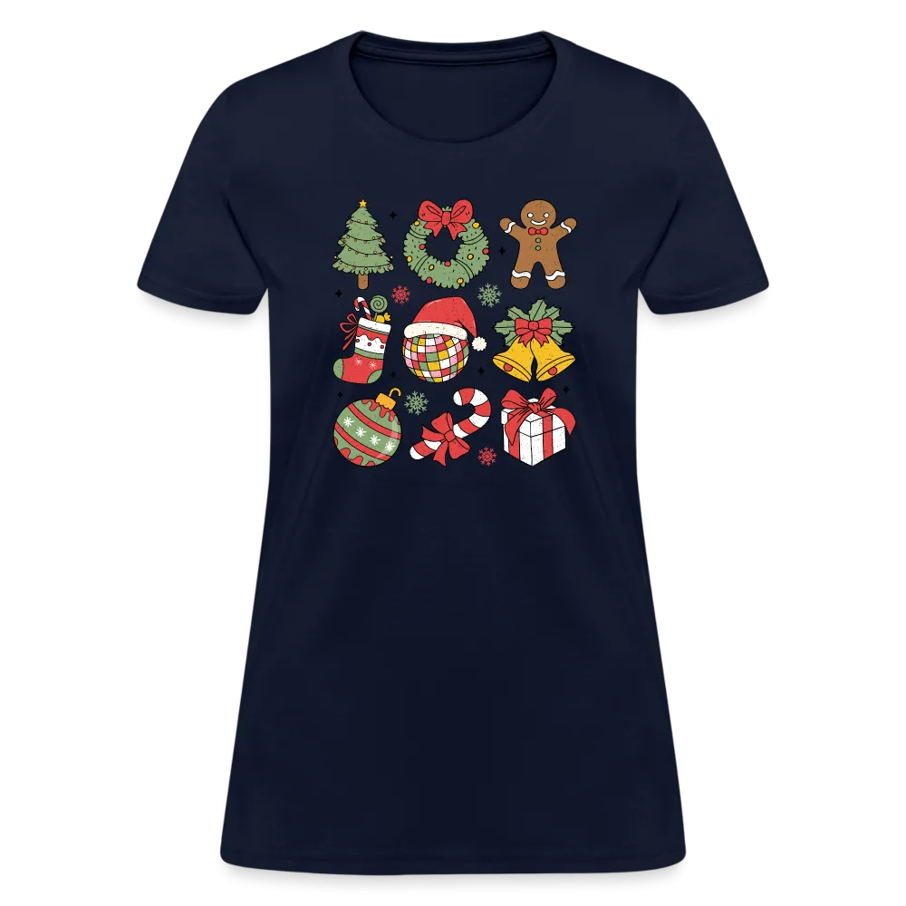 Christmas Holiday Season Women's Contoured T-Shirt