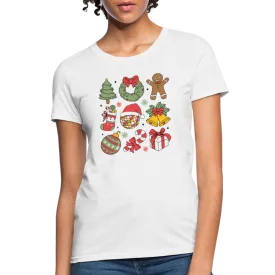 Christmas Holiday Season Women's Contoured T-Shirt