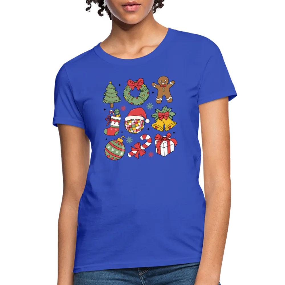 Christmas Holiday Season Women's Contoured T-Shirt