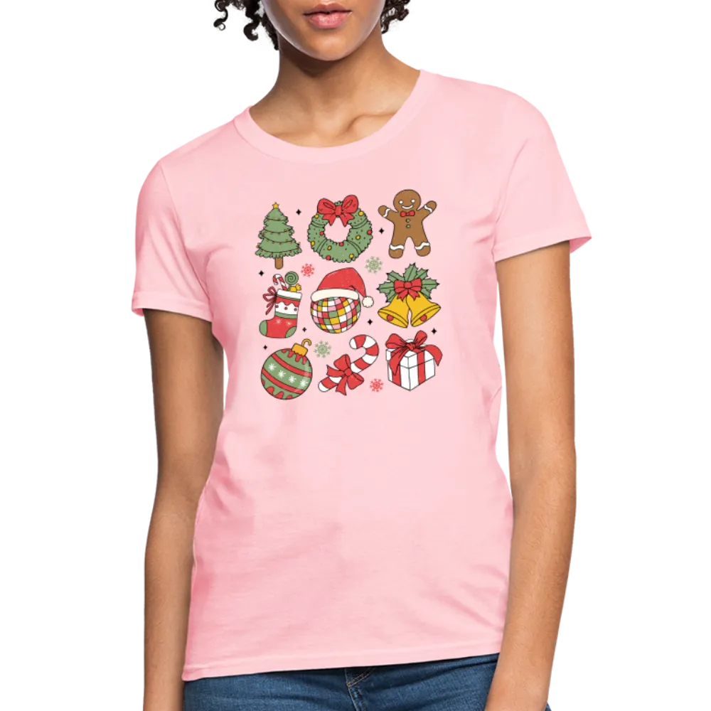 Christmas Holiday Season Women's Contoured T-Shirt