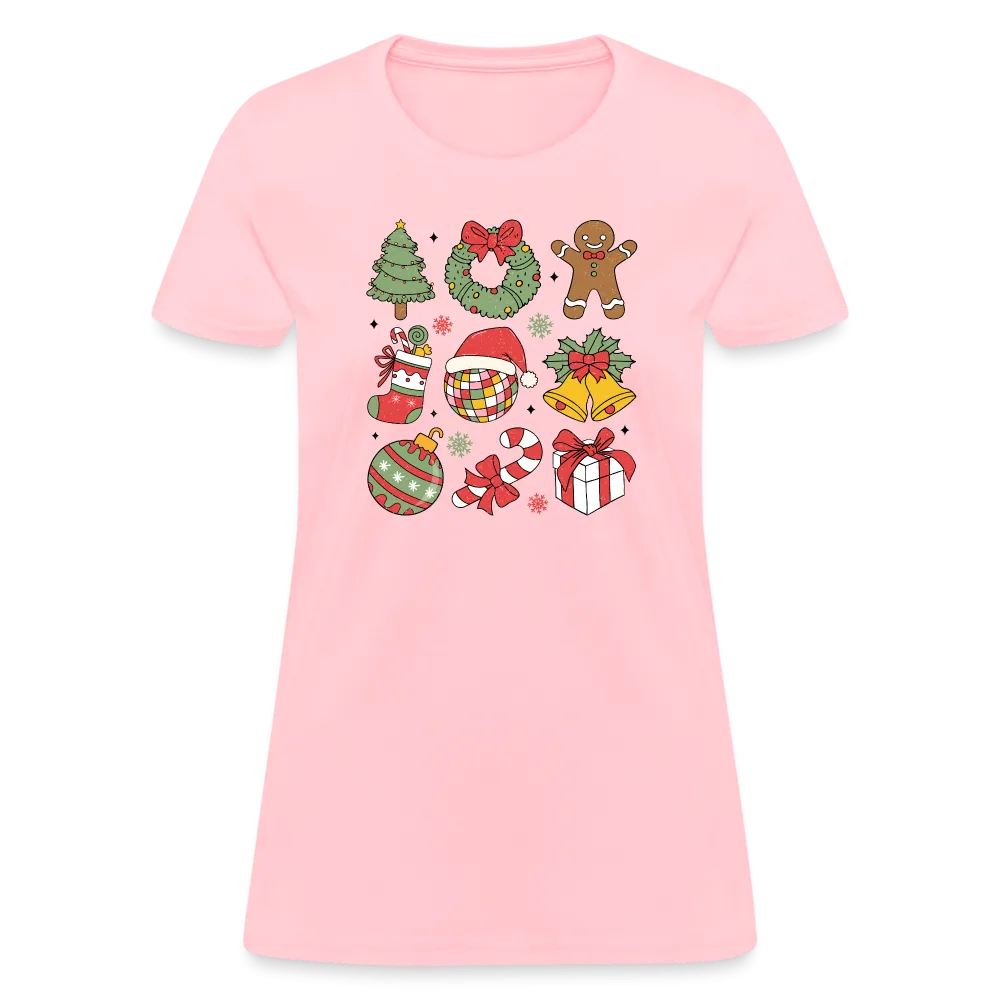 Christmas Holiday Season Women's Contoured T-Shirt
