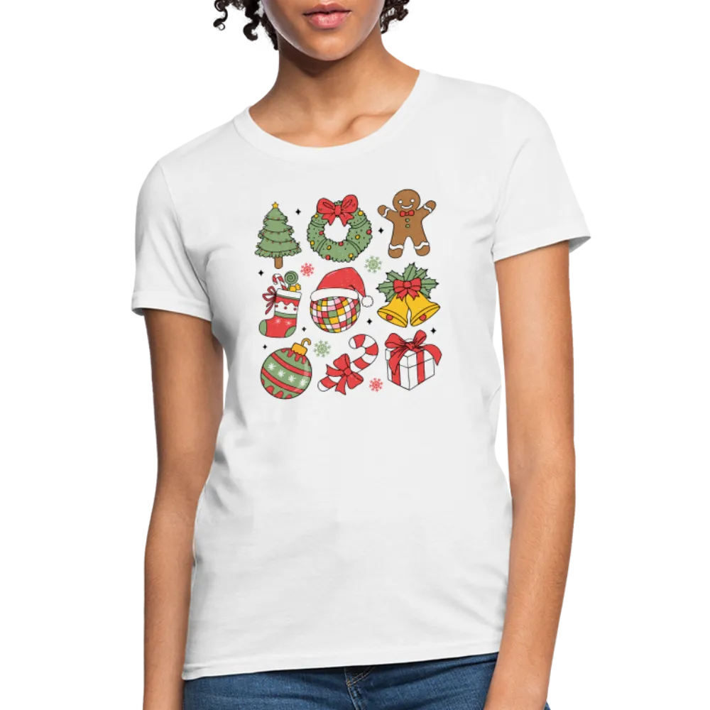 Christmas Holiday Season Women's Contoured T-Shirt