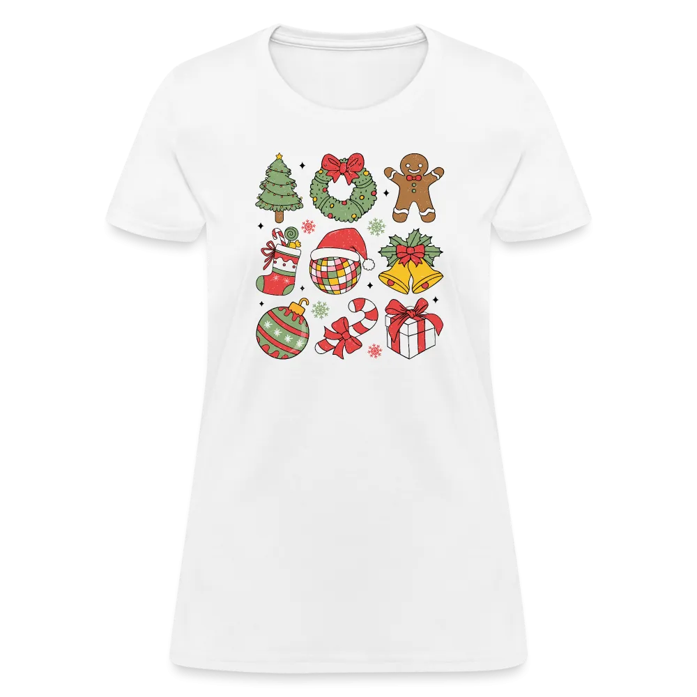 Christmas Holiday Season Women's Contoured T-Shirt