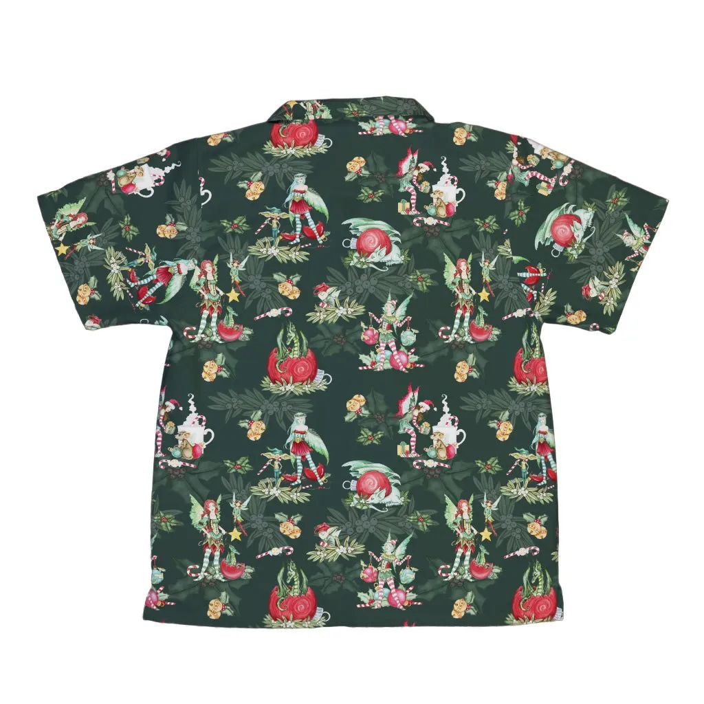 Christmas Time with Fantasy Creatures Youth Hawaiian Shirt