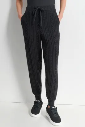 COZY CABLE SWEATER JOGGER