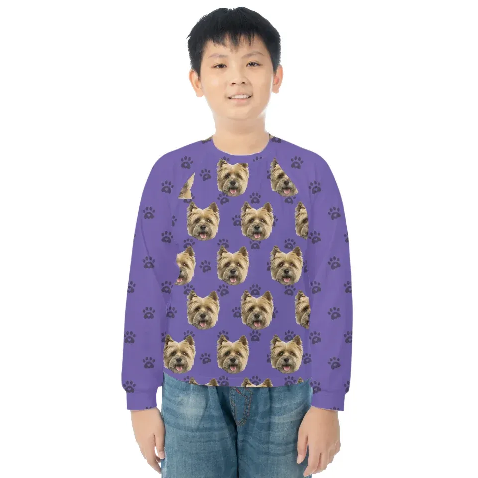 Custom Kids & Adult Pajama Shirt Dog Bone