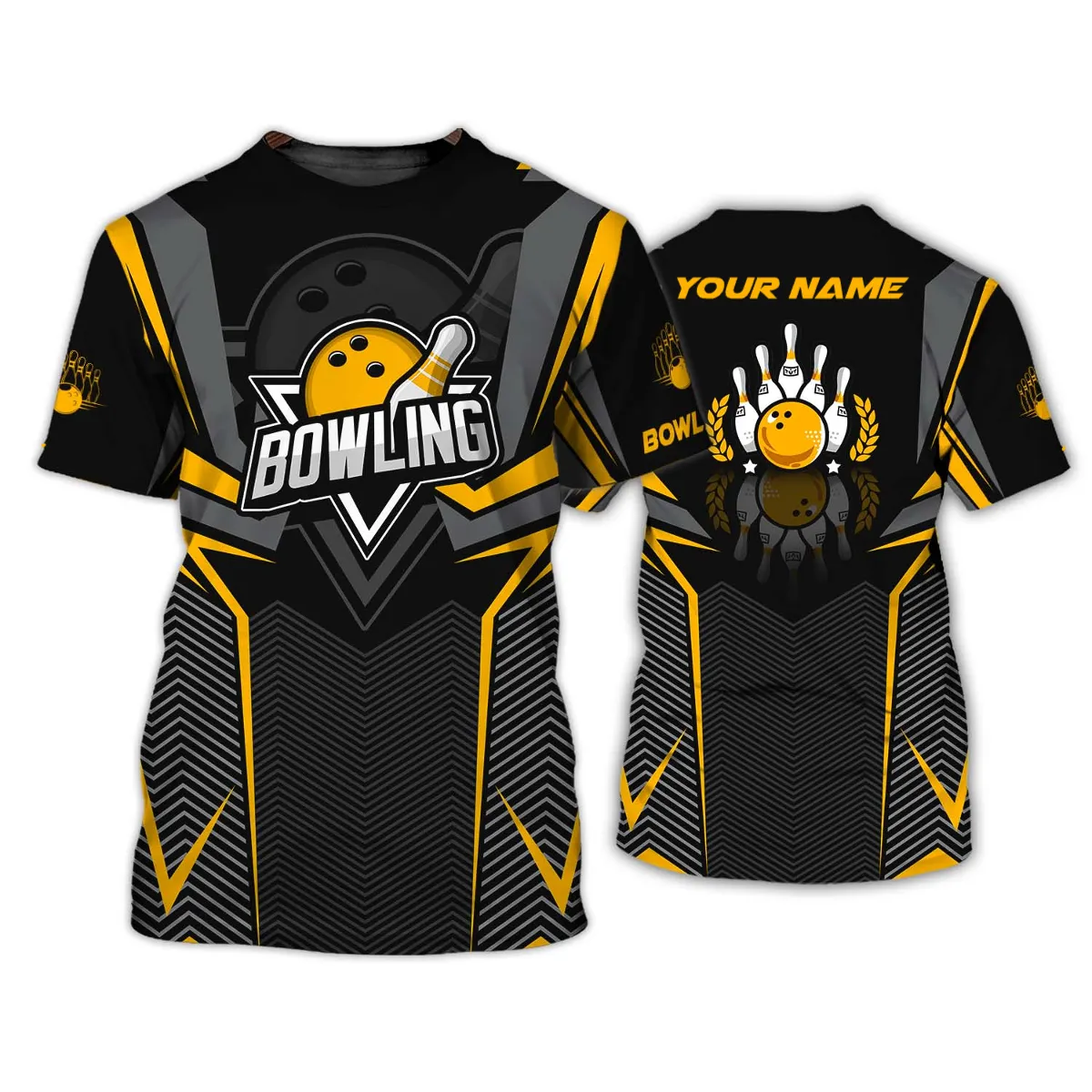 Custom Name Race Bowling Bowling 3D Long Sleeve Shirt, Christmas Gift for Bowling Lovers