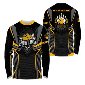 Custom Name Race Bowling Bowling 3D Long Sleeve Shirt, Christmas Gift for Bowling Lovers