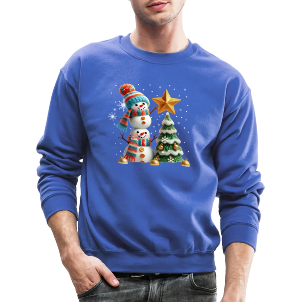 Cute Christmas Funny Snowman Decorating Tree Sweatshirt