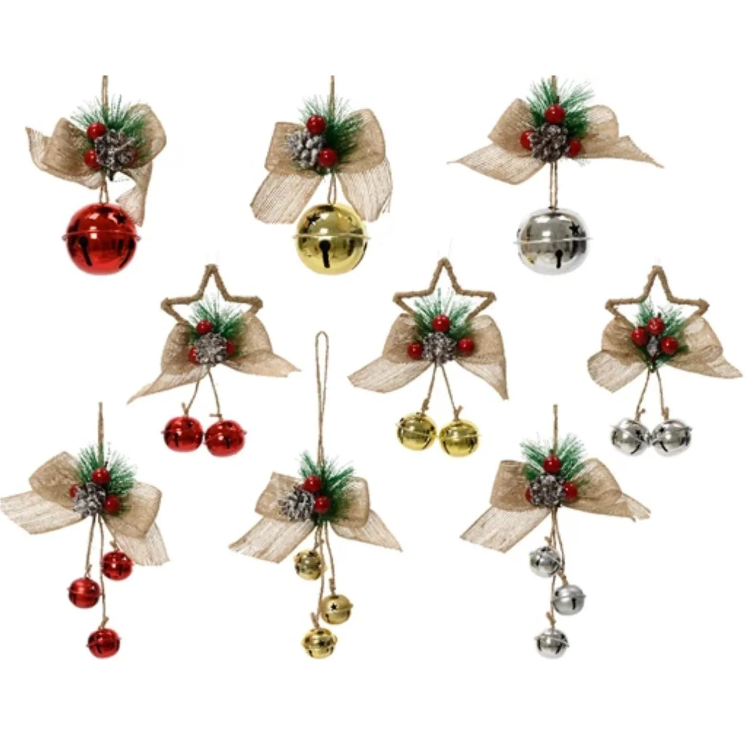 Decoris Iron Pinecone Hanging Decorations (Choice of 9)