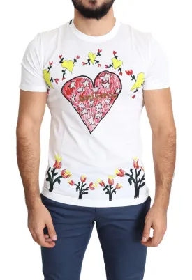 Dolce & Gabbana Men's White Saint Valentine T-shirt