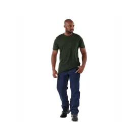 DROMEX COTTON CREW NECK T-SHIRT COLOUR-BOTTLE GREEN SIZE S