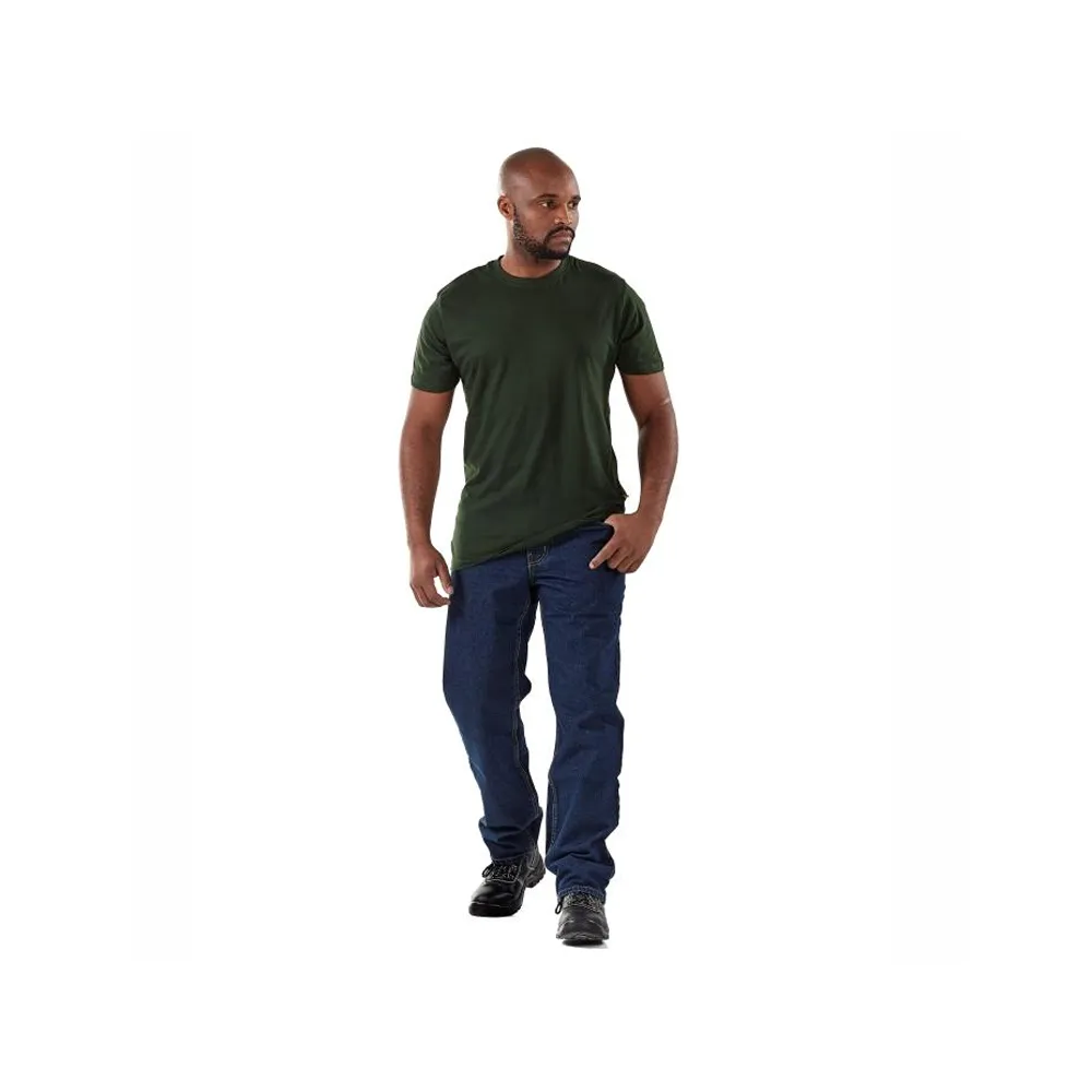 DROMEX COTTON CREW NECK T-SHIRT COLOUR-BOTTLE GREEN SIZE S