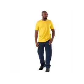 DROMEX COTTON CREW NECK T-SHIRT COLOUR- YELLOW SIZE MEDIUM