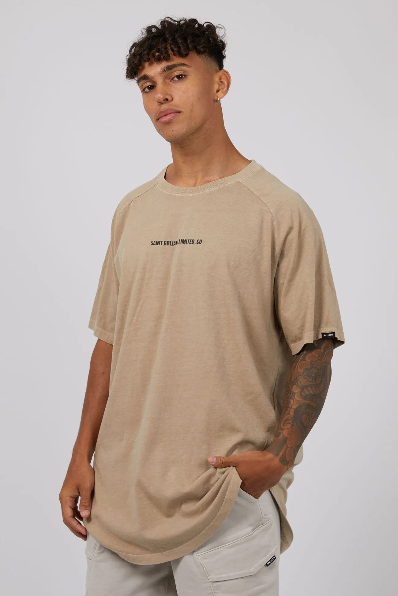 Elevate Raglan Tee Tan