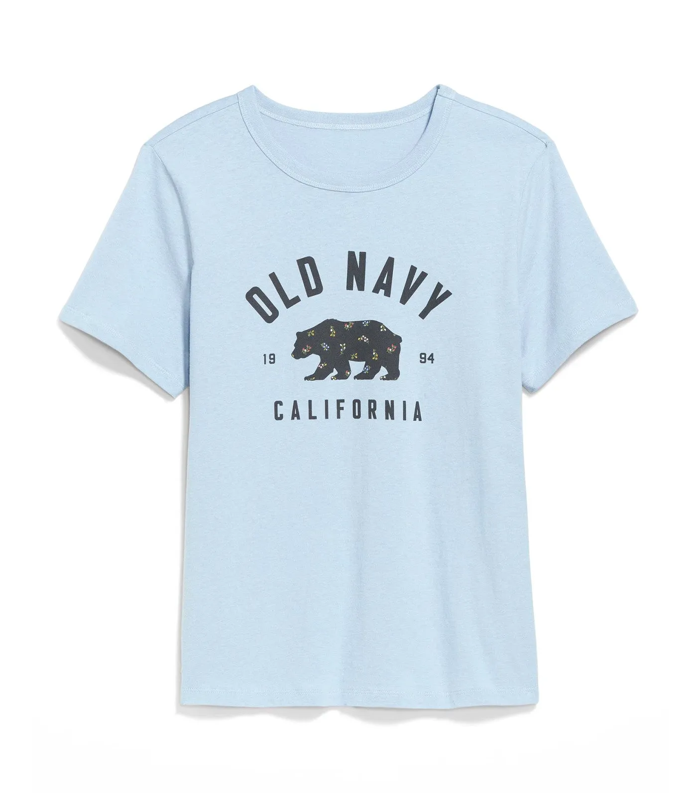 Everywear Logo-Graphic T-Shirt Glassy Sea