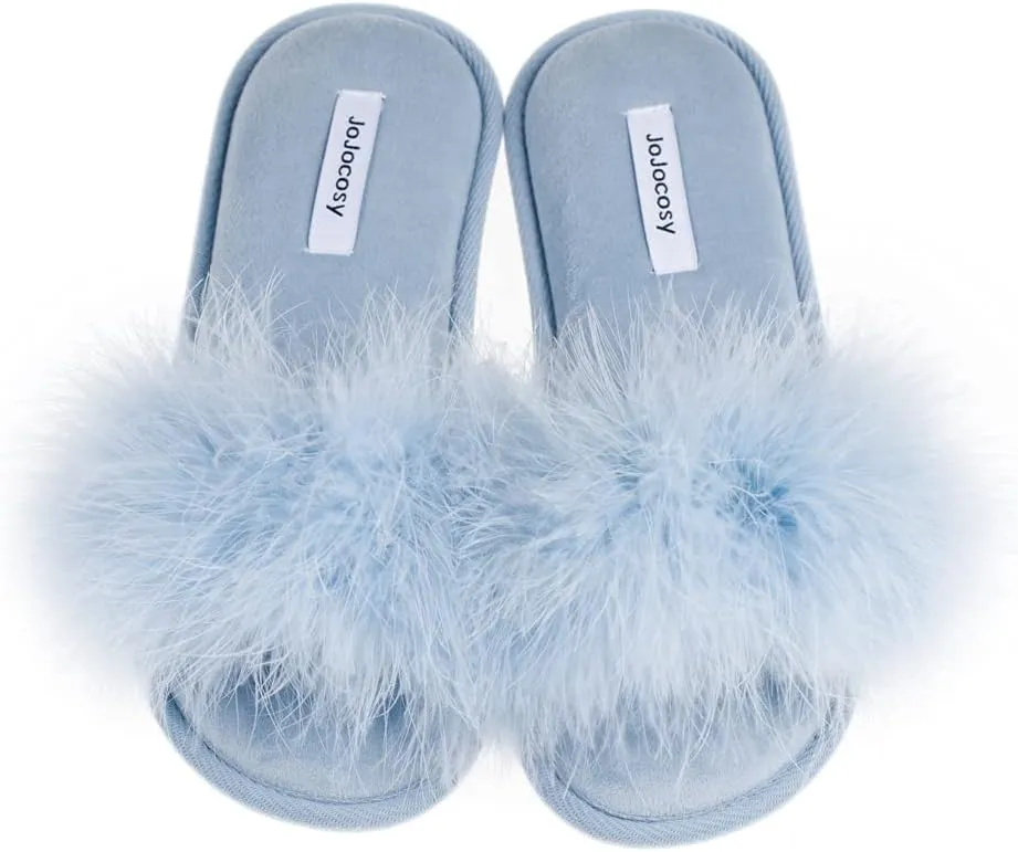 Extreme Plush Ladys Sexy Slip-on Comfortable Slippers Womens Fluffy Indoor Open-toe Scuff