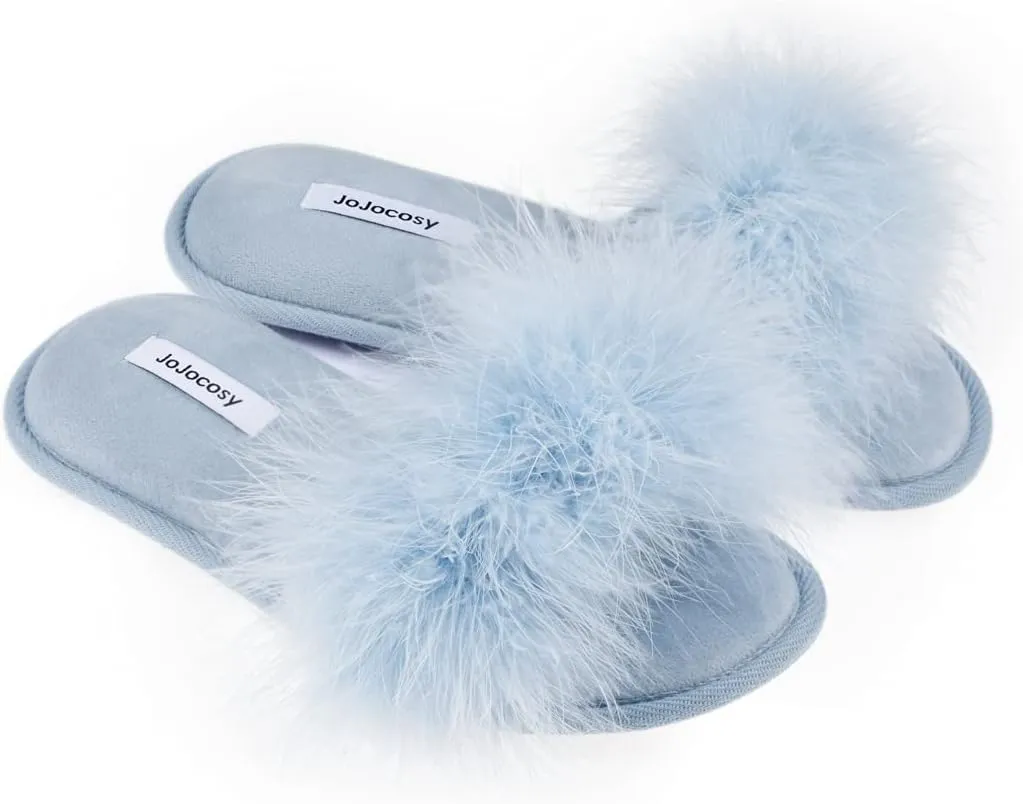 Extreme Plush Ladys Sexy Slip-on Comfortable Slippers Womens Fluffy Indoor Open-toe Scuff