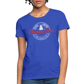 Farm Fresh Christmas Trees Women's Contoured T-Shirt