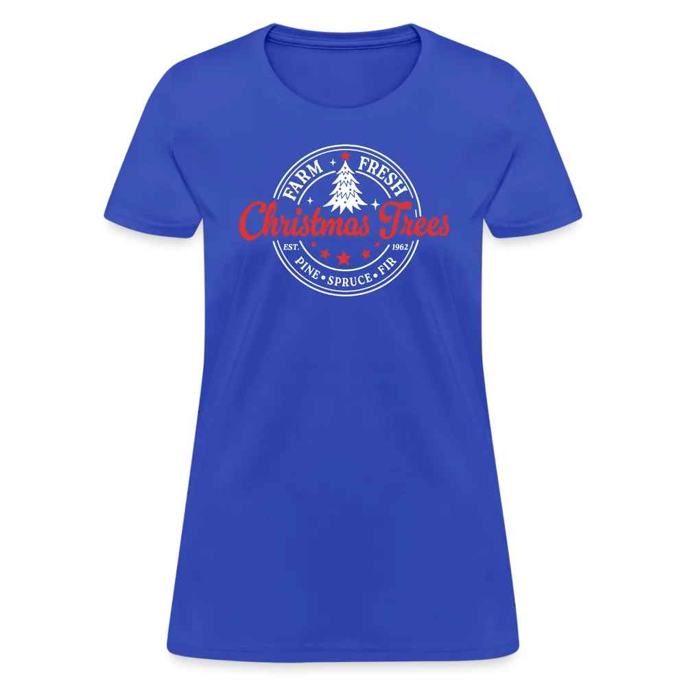 Farm Fresh Christmas Trees Women's Contoured T-Shirt