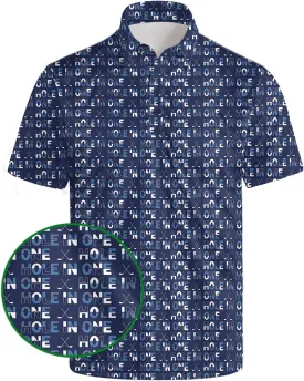 Funny Mens Golf Shirt Moisture Wicking Quick Dry Print Performance Short Sleeve Collared Polo Shirts for Men