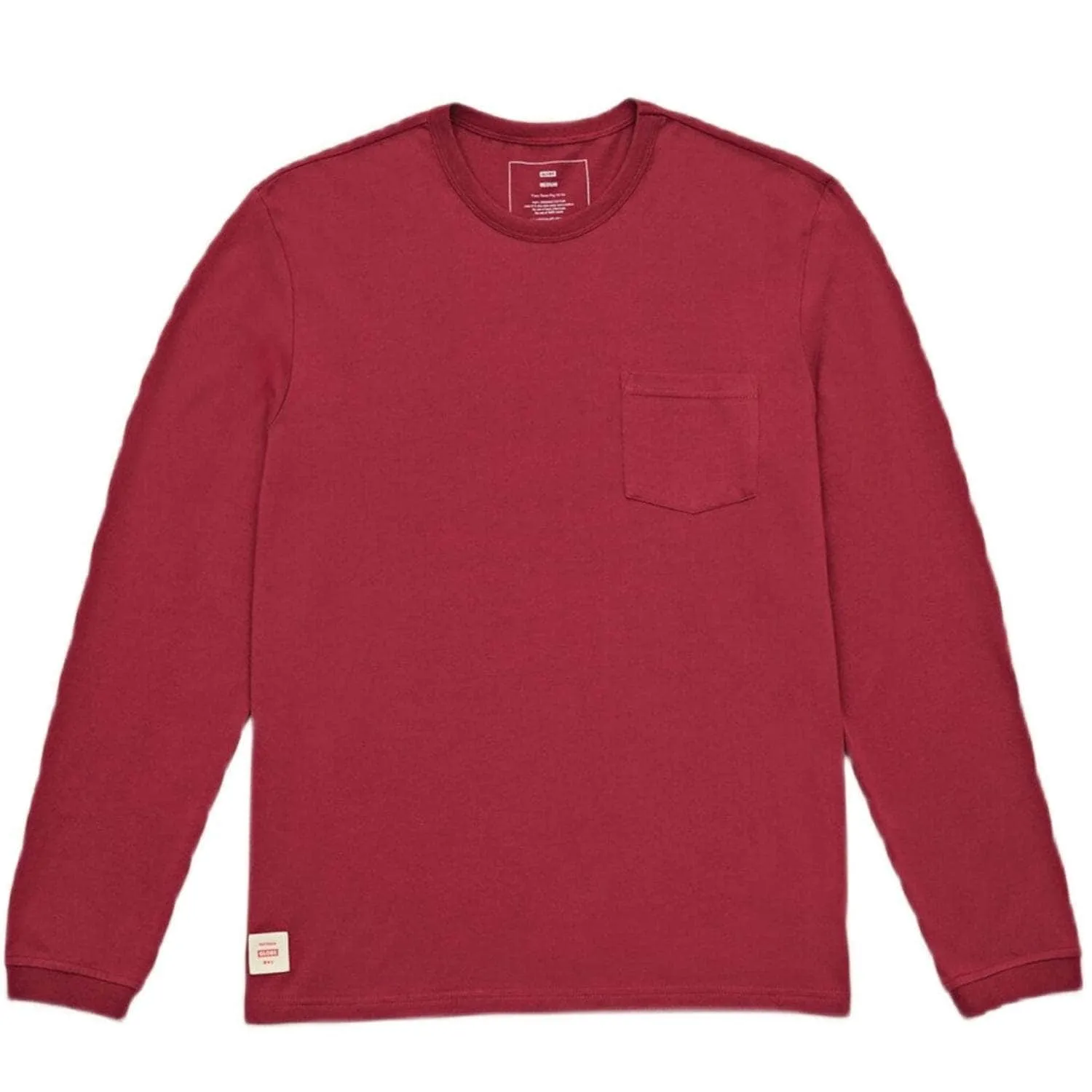 Globe Every Damn Day Long Sleeve T-Shirt - Rhubarb